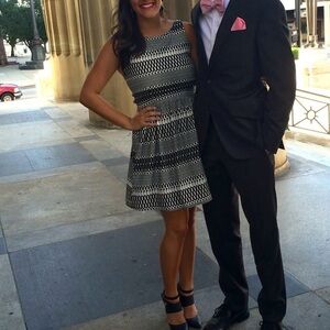 Black and White Cocktail Dress